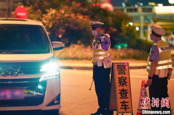 資料圖：廣州交警開展酒駕毒駕同查行動?！V東省公安廳 供圖