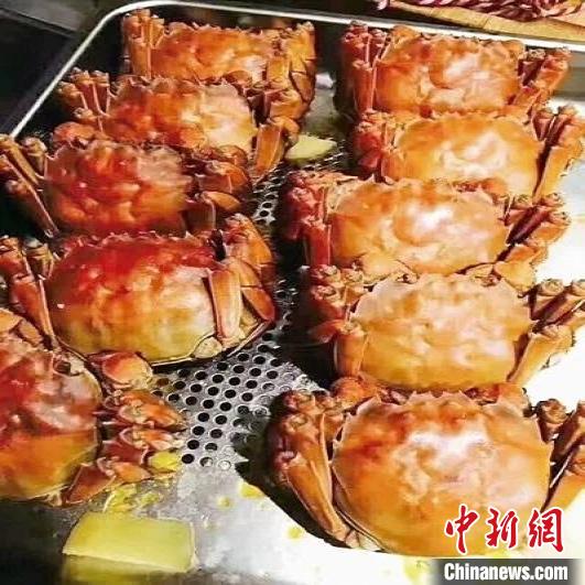 蘇州美食：陽澄湖大閘蟹。圖片來源：臺灣《聯(lián)合報》