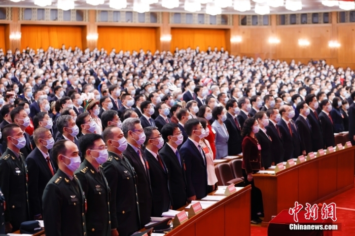 10月16日，中國共產(chǎn)黨第二十次全國代表大會在北京人民大會堂隆重開幕。 <a target='_blank' href='/'>中新社</a>記者 盛佳鵬 攝