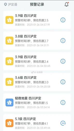 手機(jī)用戶預(yù)警記錄截圖?！〕啥几咝聹p災(zāi)研究所供圖