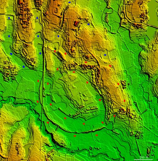 城河遺址數(shù)字表面模型。　劉建國 供圖