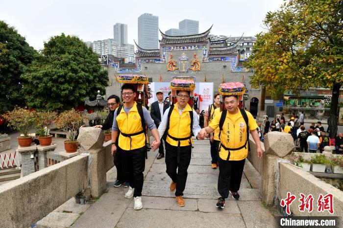 “山海同行·相約福見”2023年第二屆兩岸青年信俗淵源尋根之旅活動在福州拉開序幕?！蚊?攝