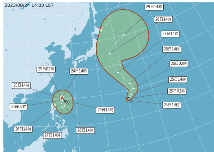 臺風“蘇拉”、TD11的未來路徑