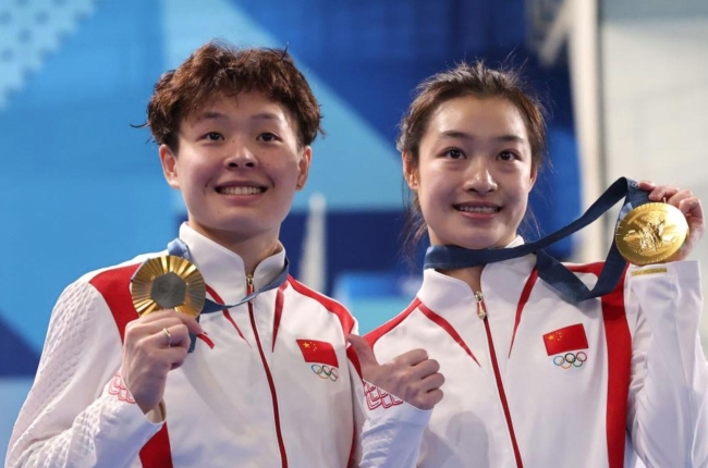 女子雙人3米板：中國(guó)選手昌雅妮/陳藝文奪得金牌